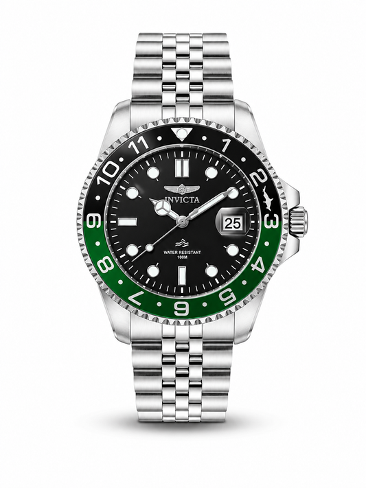 RELOJ INVICTA PARA HOMBRE - BLACK AND GREEN