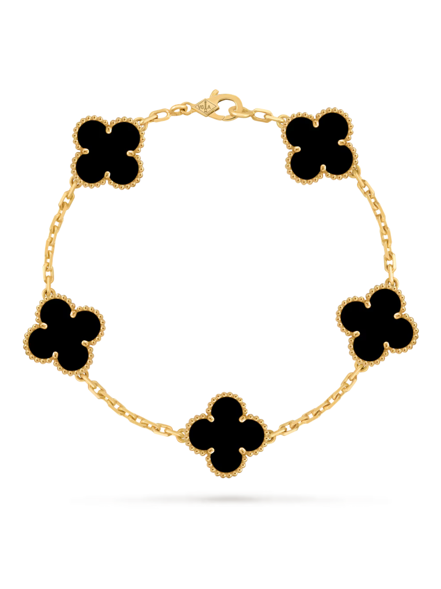 COMBO ALHAMBRA COLLAR - PULSERA - ARETES Y ANILLO BLACK - VᗅN-CLᎬᎬF
