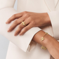 COMBO ALHAMBRA COLLAR - PULSERA - ARETES Y ANILLO GOLD - VᗅN-CLᎬᎬF