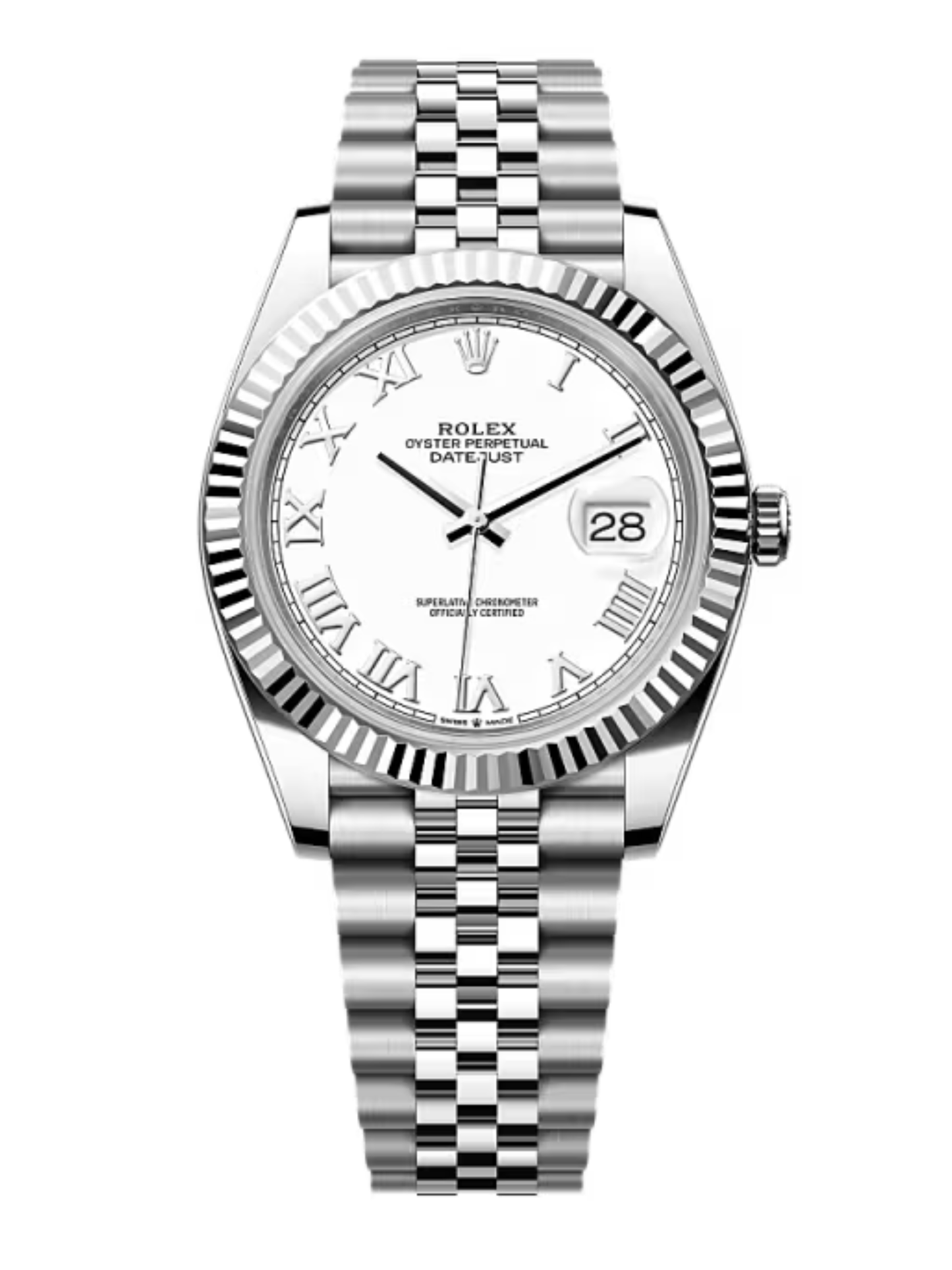 DATEJUST FONDO BLANCO ROMAN DIAL AAA
