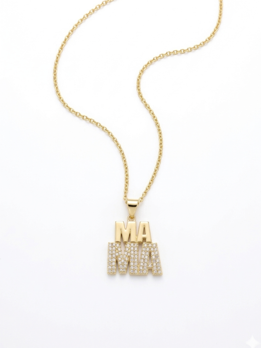 CADENA MAMÁ 🎁 - ACERO INOXIDABLE CON BAÑO DE ORO 18K