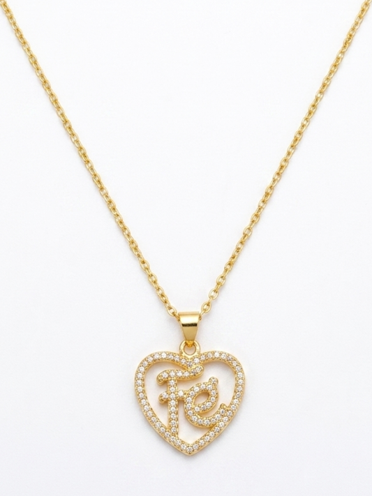 CADENA FÉ 🙏 🤍 - ACERO INOXIDABLE CON BAÑO DE ORO 18K