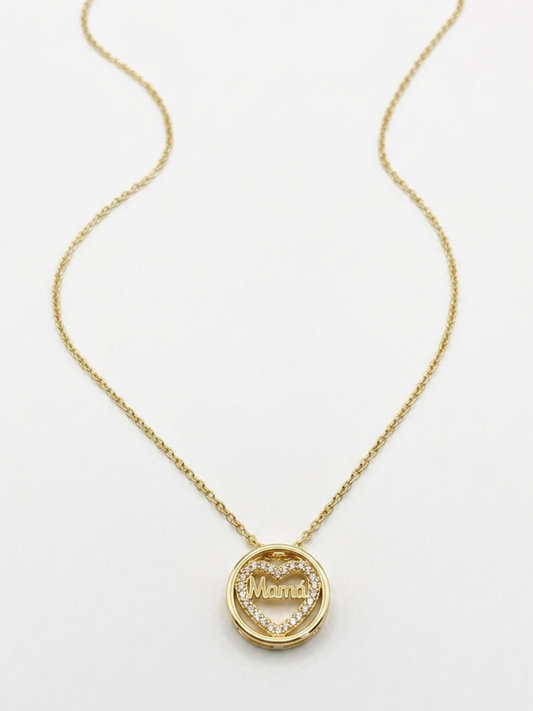CADENA MAMÁ 💖 - ACERO INOXIDABLE CON BAÑO DE ORO 18K