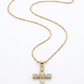 CADENA CRUCIFIJO ✝️ - ACERO INOXIDABLE CON BAÑO DE ORO 18K