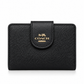 MEDIUM CORNER ZIP WALLET IN SIGNATURE CANVAS - BLACK