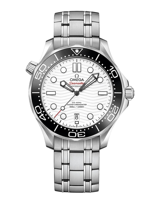 SEAMASTER AA PLATEADO FONDO BLANCO