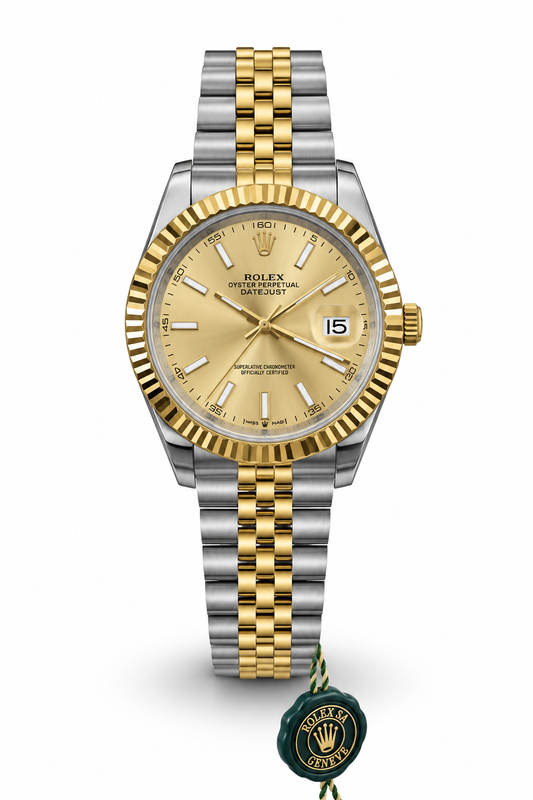 DATEJUST DOBLE TONO FONDO DORADO AAA