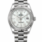 DAYDATE PRESIDENTE PLATEADO CARA PLATEADA DIAMOND - AAA