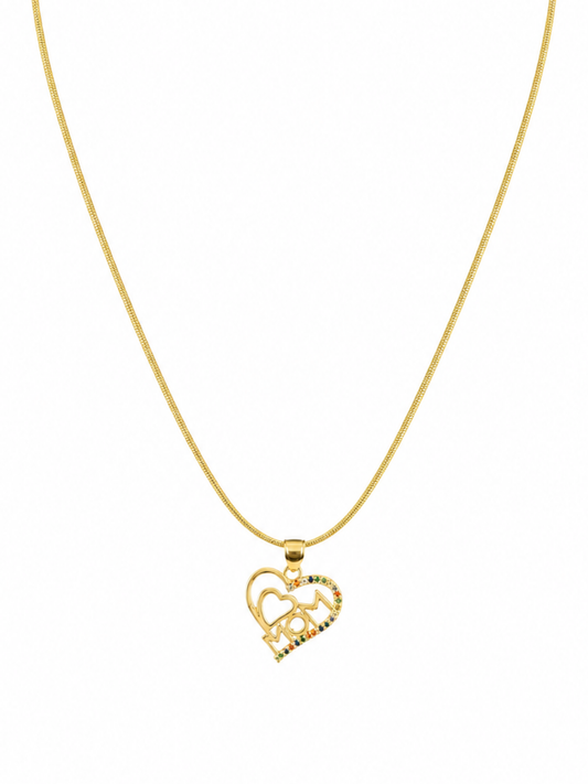 CADENA MAMÁ 💖 - ACERO INOXIDABLE CON BAÑO DE ORO 18K