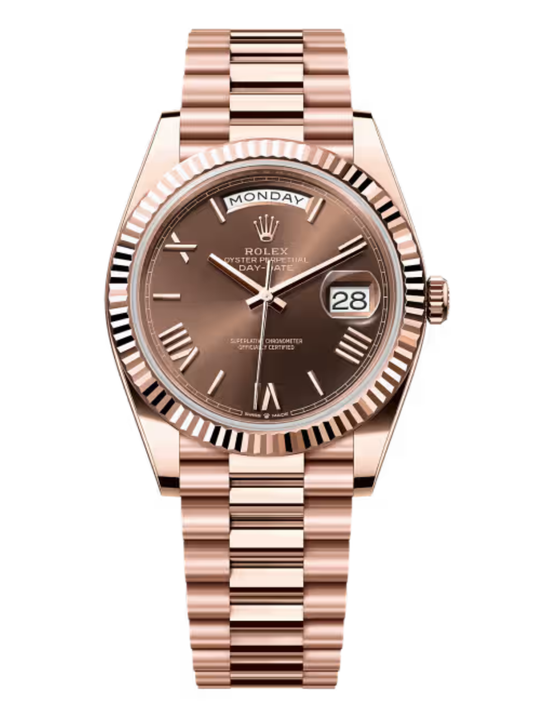 DAYDATE PRESIDENTE ROSE GOLD CHOCOLATE - AAA