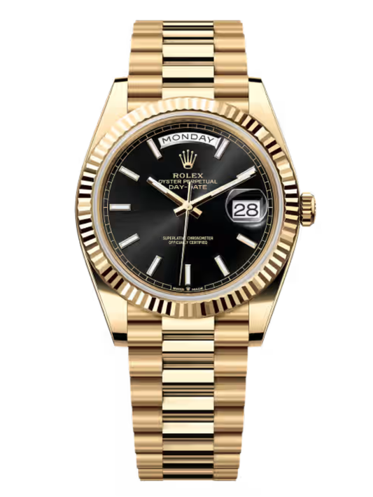 DAYDATE PRESIDENTE DORADO CARA NEGRA - AAA