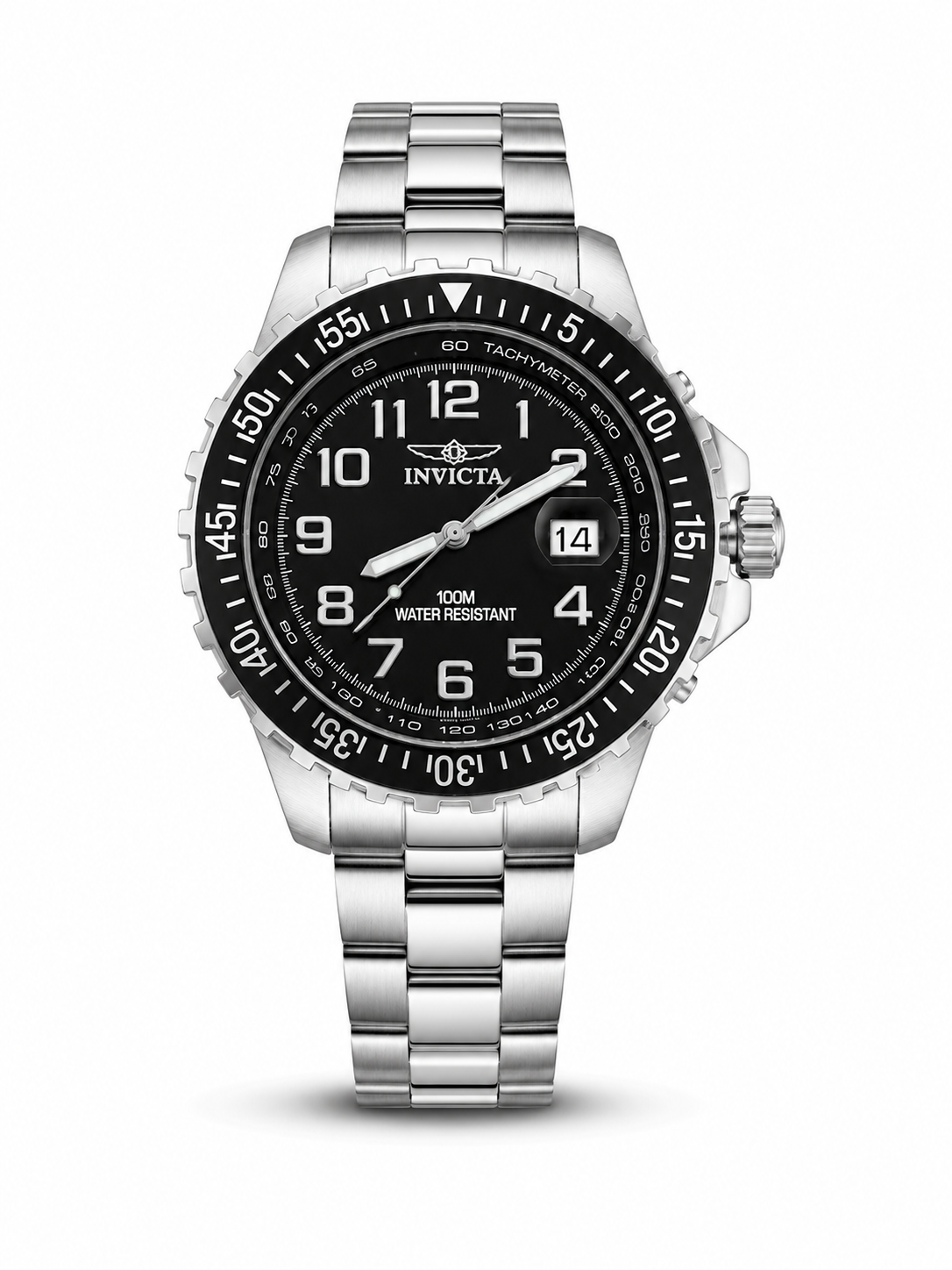 RELOJ INVICTA PARA HOMBRE - NEGRO ACERO INOXIDABLE