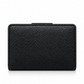 MEDIUM CORNER ZIP WALLET IN SIGNATURE CANVAS - BLACK