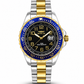 RELOJ INVICTA PARA HOMBRE -  BLUE BISEL DOBLE TONO