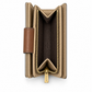 MEDIUM CORNER ZIP WALLET IN SIGNATURE CANVAS - BEIGE