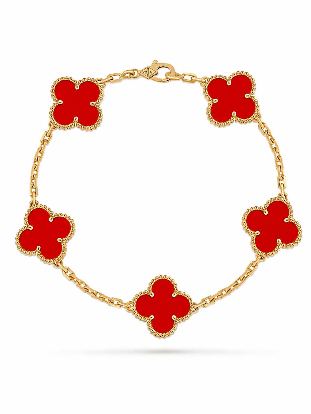 COMBO ALHAMBRA COLLAR - PULSERA - ARETES Y ANILLO RED - VᗅN-CLᎬᎬF