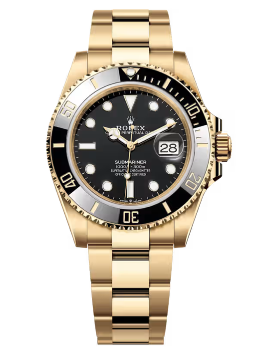 SUBMARINER DATE GOLD BLACK DIAL - AAA