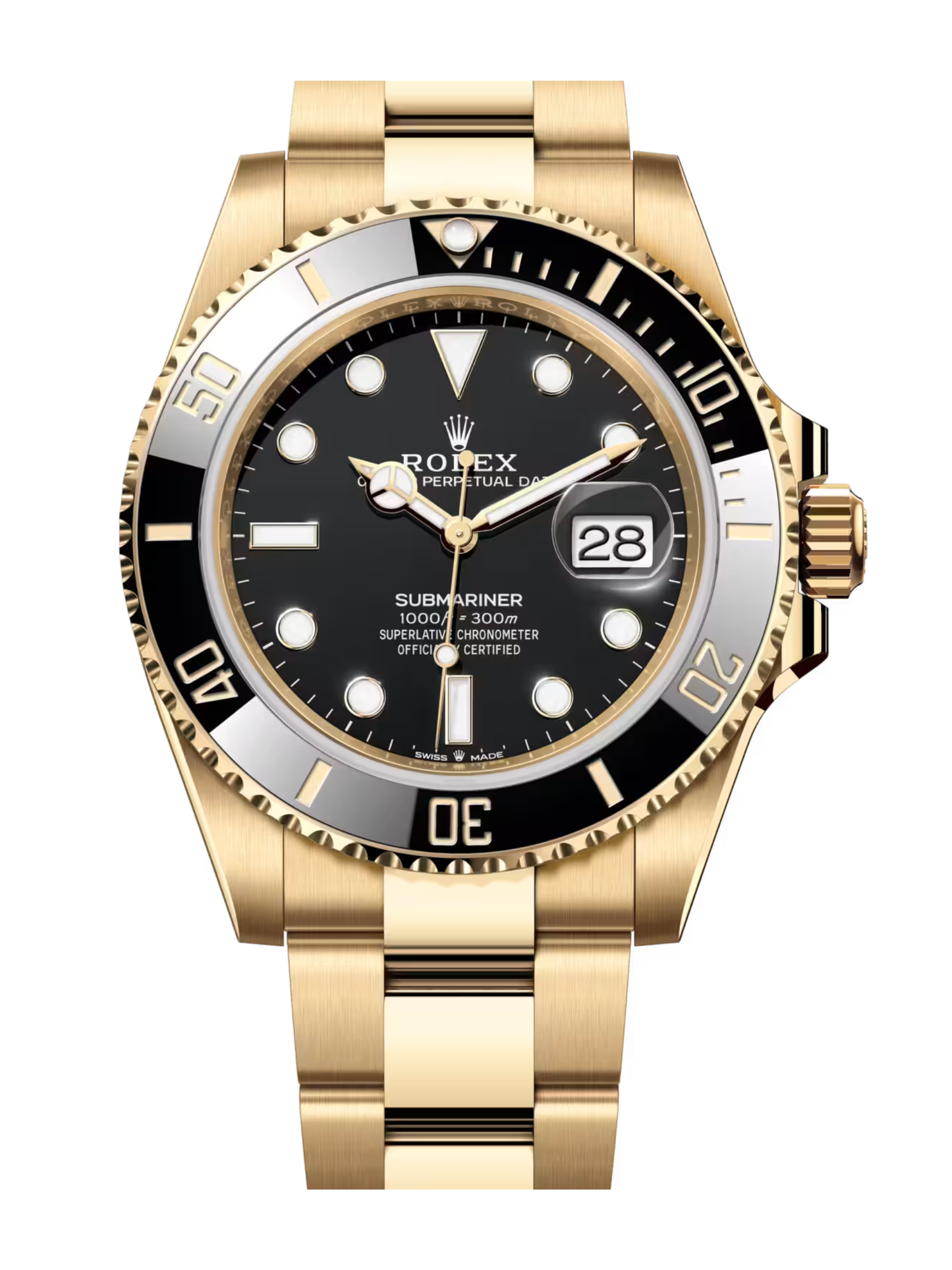 SUBMARINER DATE GOLD BLACK DIAL - AAA
