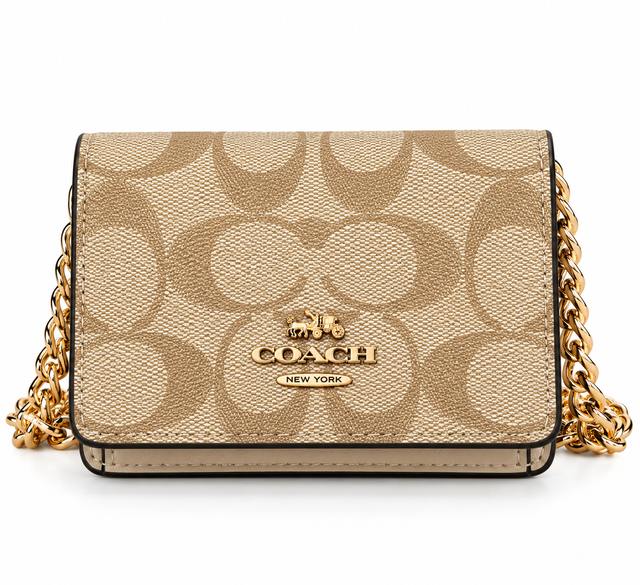 BEIGE MINI WALLET