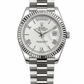 DAYDATE PRESIDENTE PLATEADO CARA BLANCA ROMAN DIAL - AAA