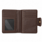MEDIUM CORNER ZIP WALLET IN SIGNATURE CANVAS - BROWN