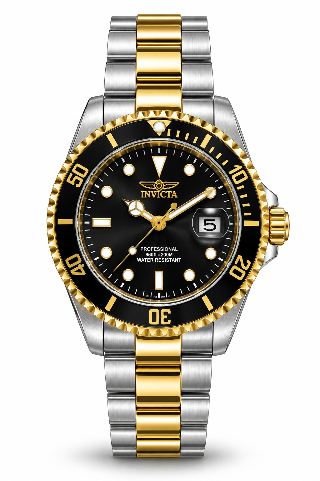 RELOJ INVICTA PARA HOMBRE -  CLASIC GOLD AND SILVER