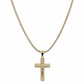 CADENA ICE CHAIN + CRUCIFIJO GRANDE - 50 O 60 CM