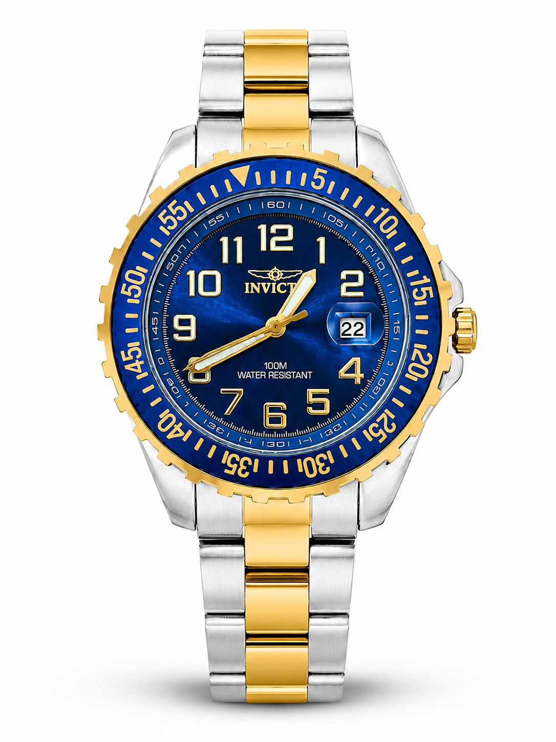RELOJ INVICTA PARA HOMBRE - PRO DRIVER BLUE GOLD AND SILVER
