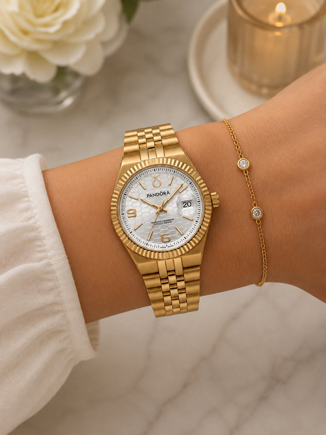 RELOJ PANDORA - DORADO