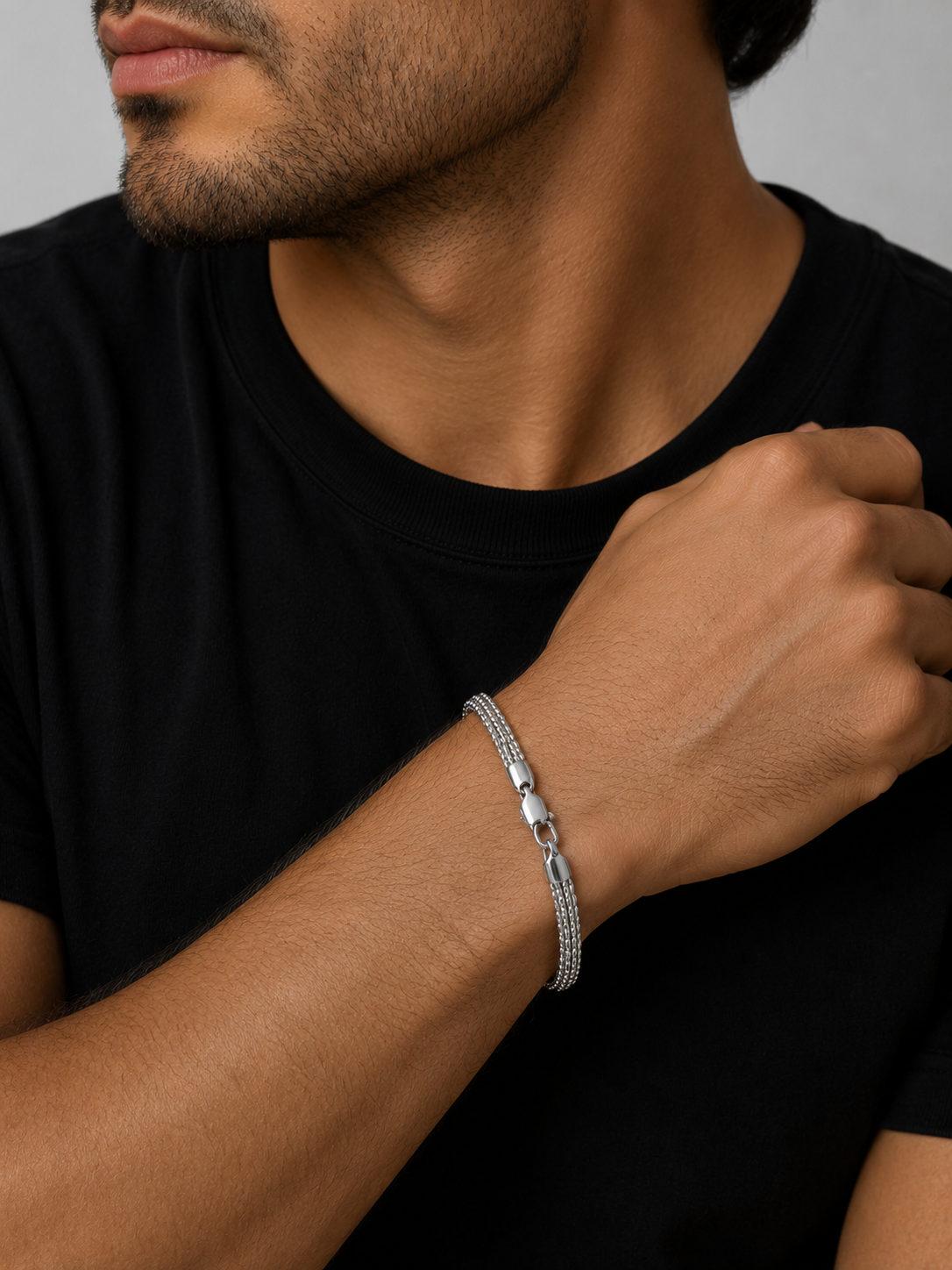 PULSA ICE CHAIN WHITE GOLD - 18 CM