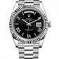 DAYDATE PRESIDENTE PLATEADO CARA NEGRA ROMAN DIAL - AAA