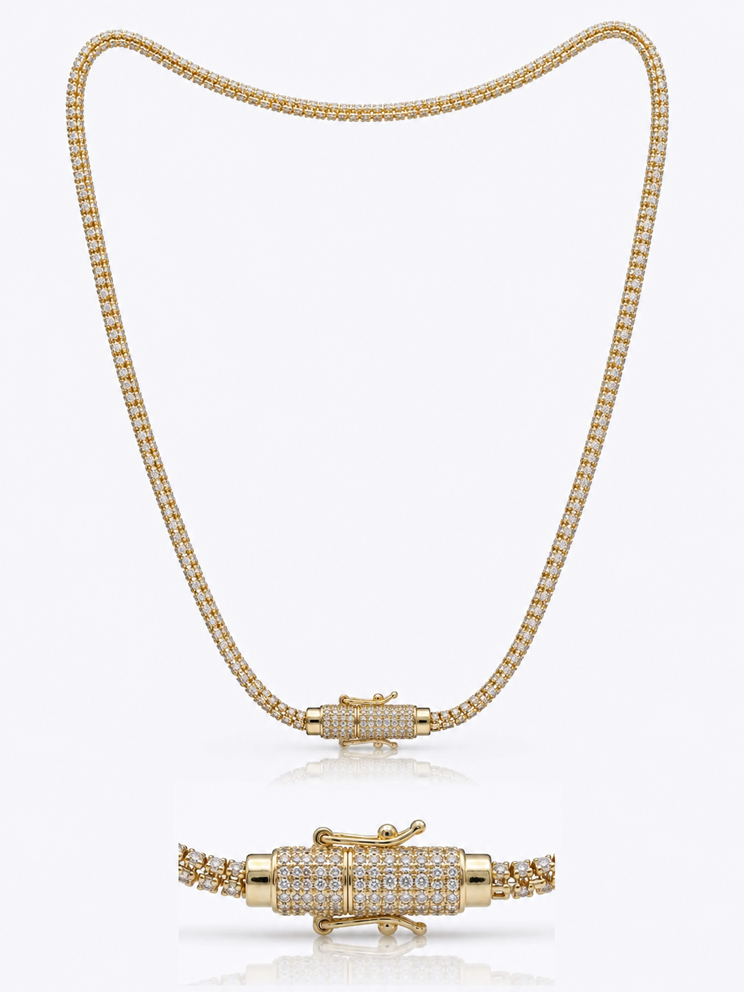 CADENA ICE CHAIN GOLD - 55 CM