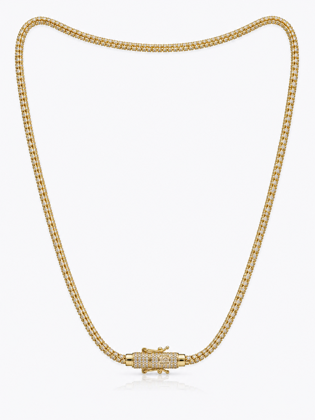CADENA ICE CHAIN GOLD - 55 CM