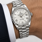 DAYDATE PRESIDENTE PLATEADO CARA BLANCA ROMAN DIAL - AAA