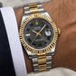 DATEJUST DOBLE TONO FONDO GRIS ROMAN DIAL AAA