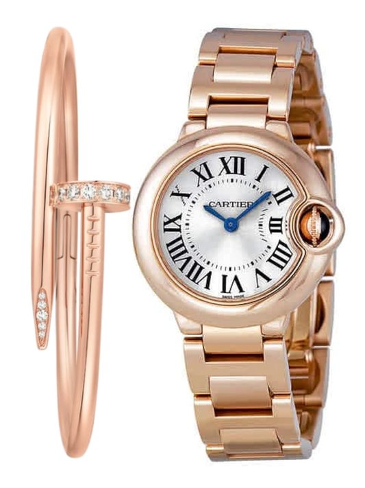 BALLON BLEU AA - ROSE GOLD 28MM + PULSA JUSTE UN CLOU GRATIS