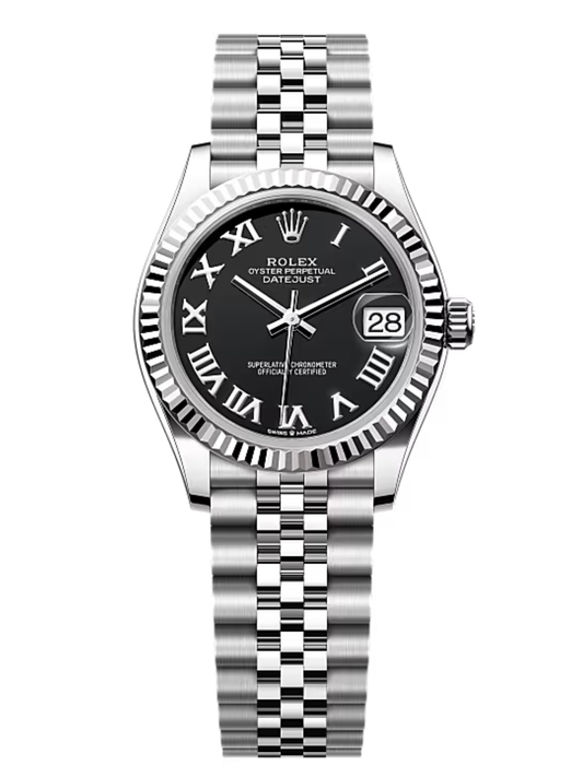 DATEJUST FONDO NEGRO ROMAN DIAL AAA