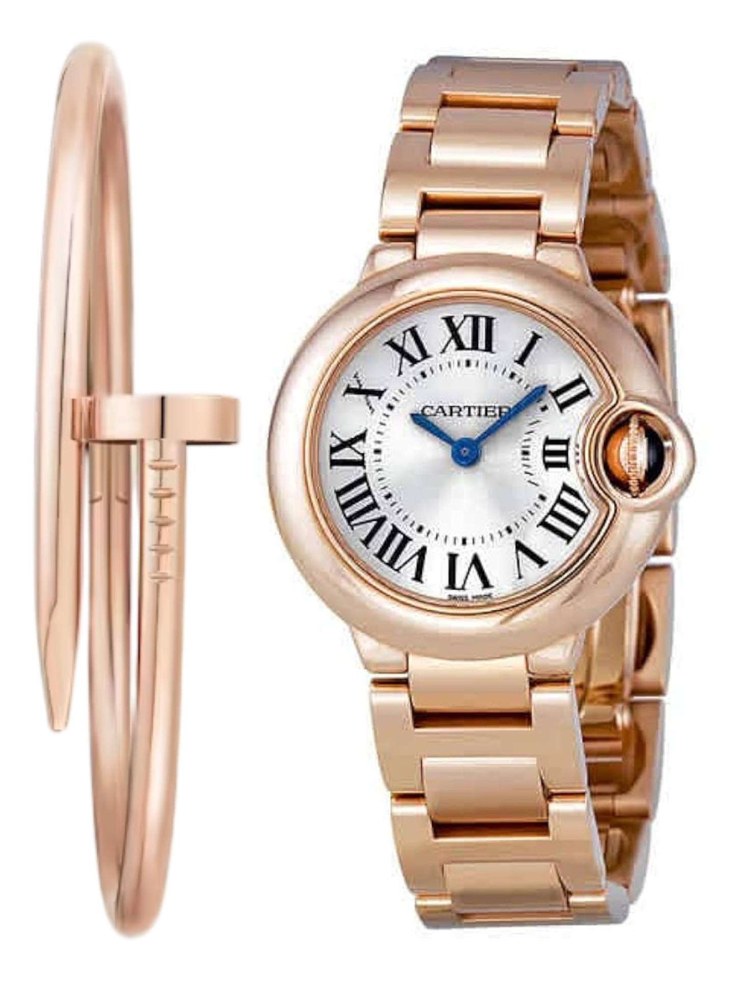 BALLON BLEU AA - ROSE GOLD 28MM + PULSA JUSTE UN CLOU GRATIS