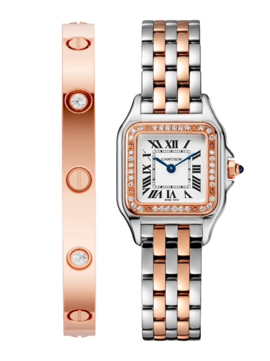 PANTHERE DOBLE TONO DIAMOND DIAL AA + PULSA LOVE GRATIS