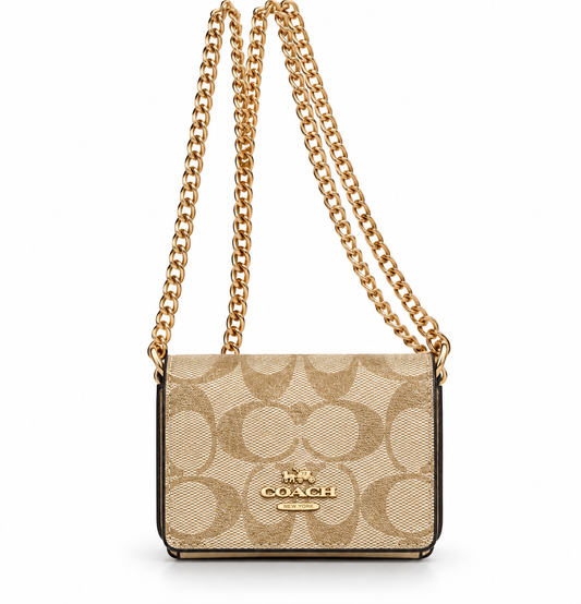 BEIGE MINI WALLET