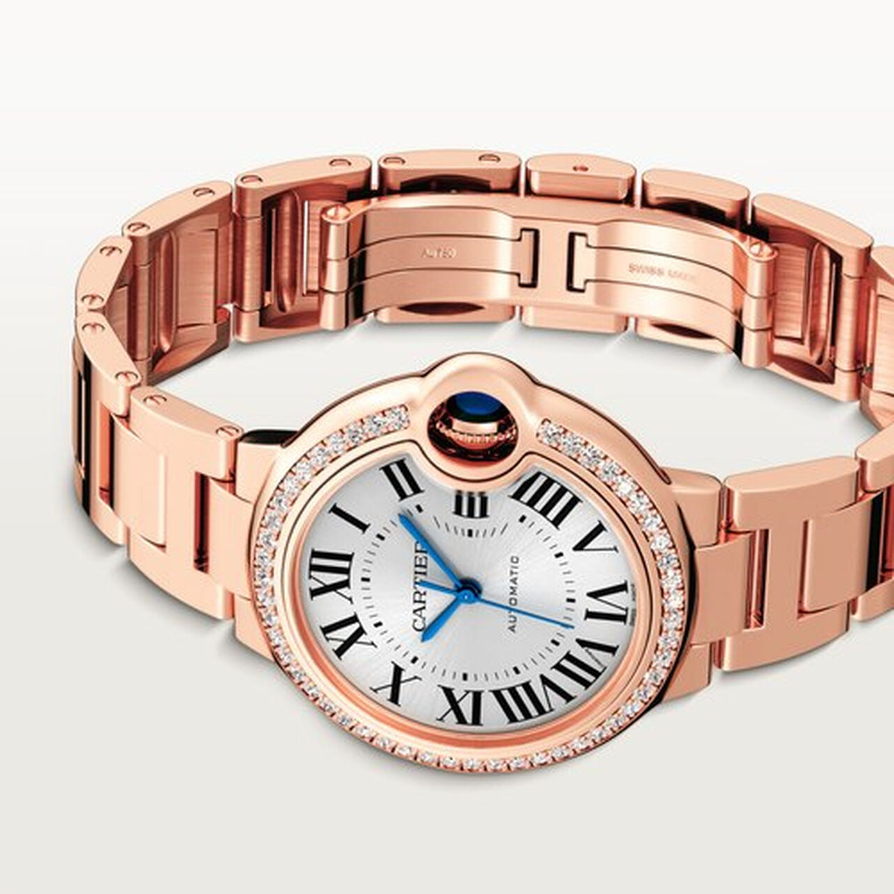BALLON BLEU AA - ROSE GOLD DIAMOND 28MM + PULSA JUSTE UN CLOU GRATIS