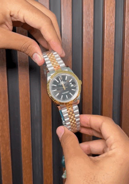 DATEJUST DOBLE TONO FONDO NEGRO AAA