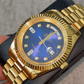 DAYDATE PRESIDENTE DORADO FONDO AZUL- AAA