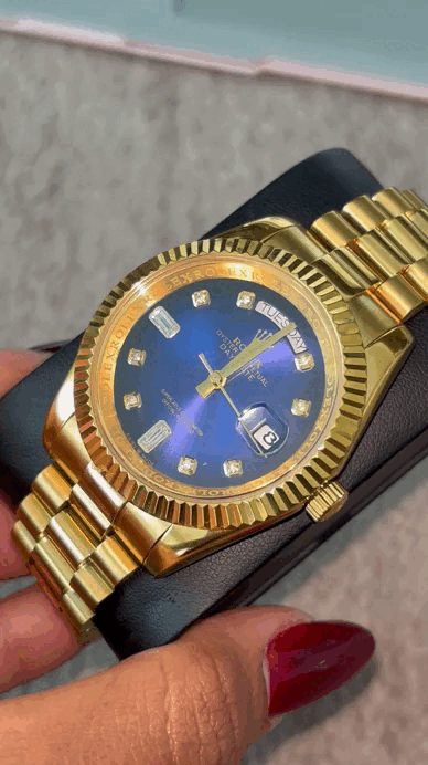 DAYDATE PRESIDENTE DORADO FONDO AZUL- AAA