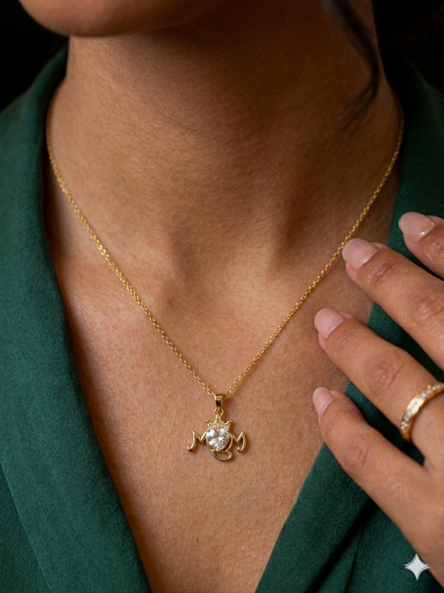 CADENA MOM 👩‍👦 - ACERO INOXIDABLE CON BAÑO DE ORO 18K