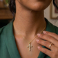 CADENA CRUCIFIJO ✝️ - ACERO INOXIDABLE CON BAÑO DE ORO 18K