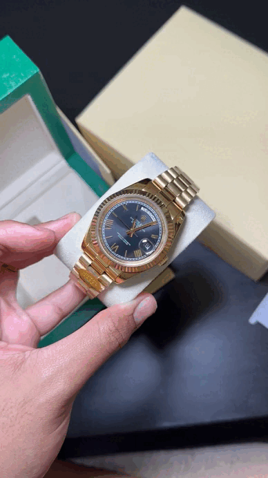 DAYDATE PRESIDENTE DORADO CARA NEGRA ROMAN DIAL  - AAA