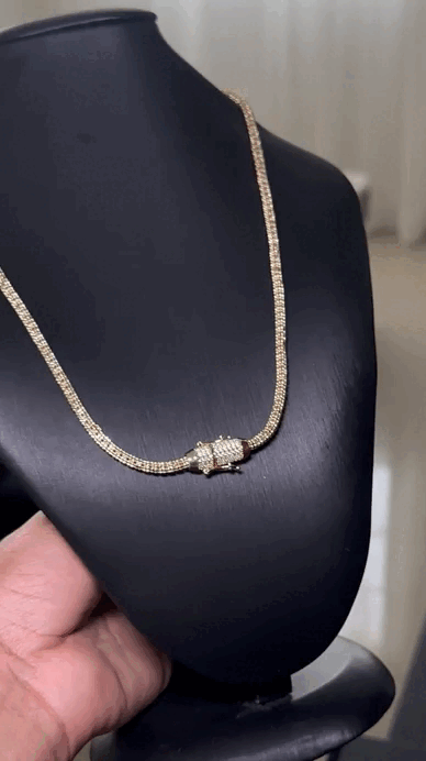 CADENA ICE CHAIN GOLD - 55 CM