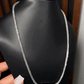 CADENA ICE CHAIN WHITE GOLD - 55 CM