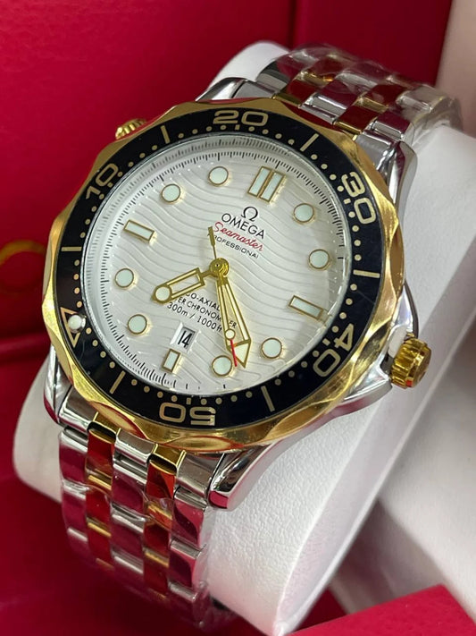 SEAMASTER AA DOBLE TONO FONDO BLANCO